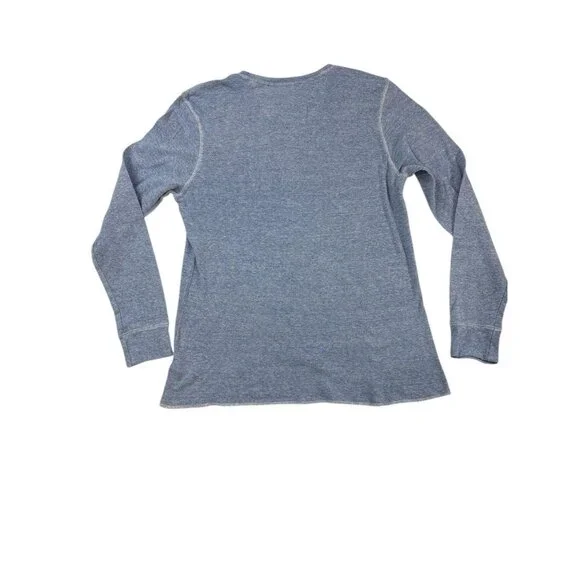 Reclaim Men’s Blue Drop Needle Long Sleeve Lightweight Thermal Size Large - Picture 2 of 5